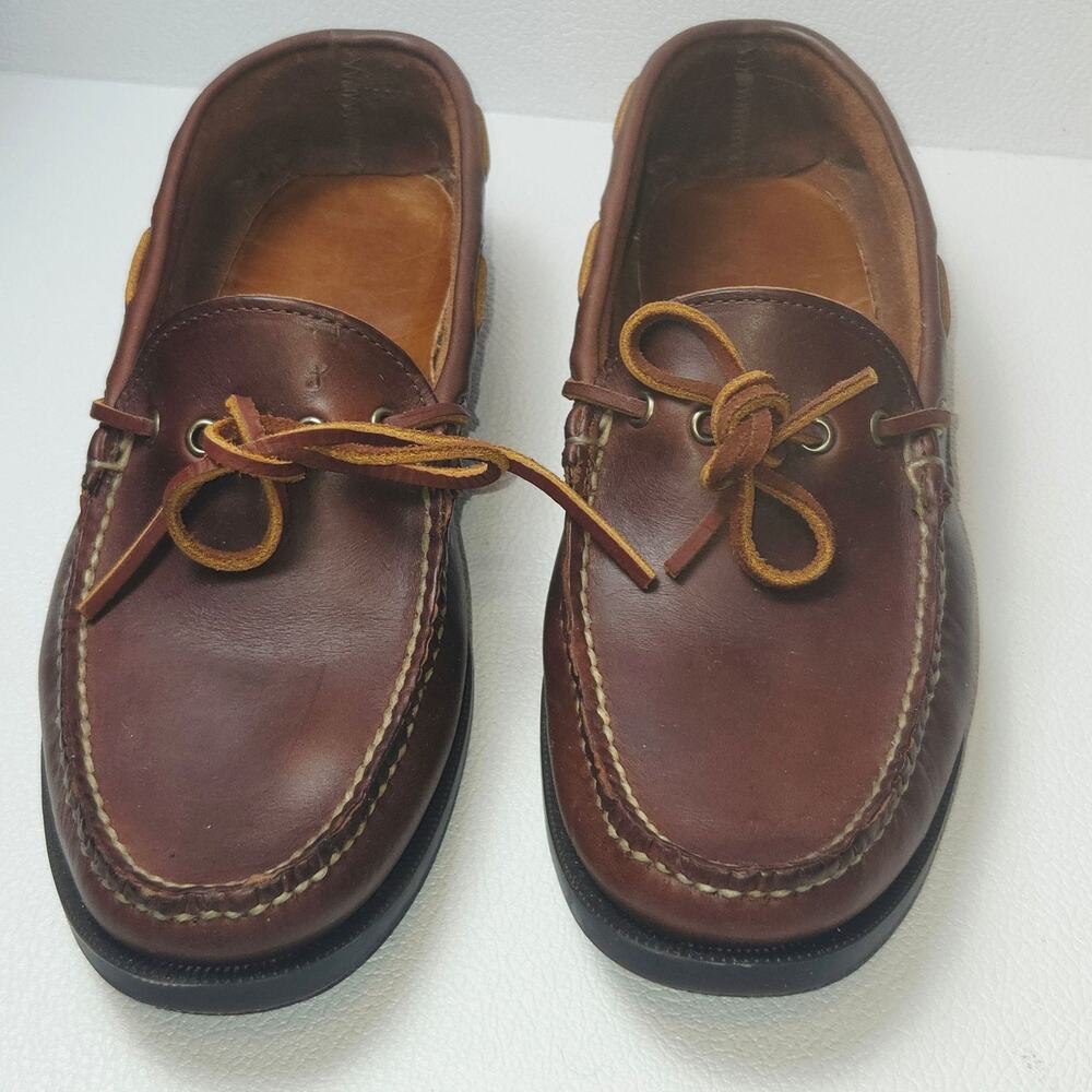 Polo Ralph Lauren Shoes Mens 11 D Brown Leather Sportsman Boat Moccasin Slip On